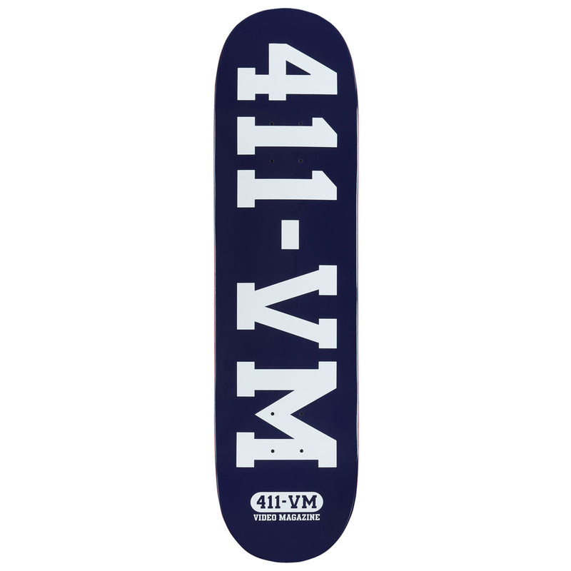 411VM Athletic Skateboard Deck - Navy - 8.25"