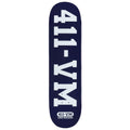 411VM Athletic Skateboard Deck - Navy - 8.25"
