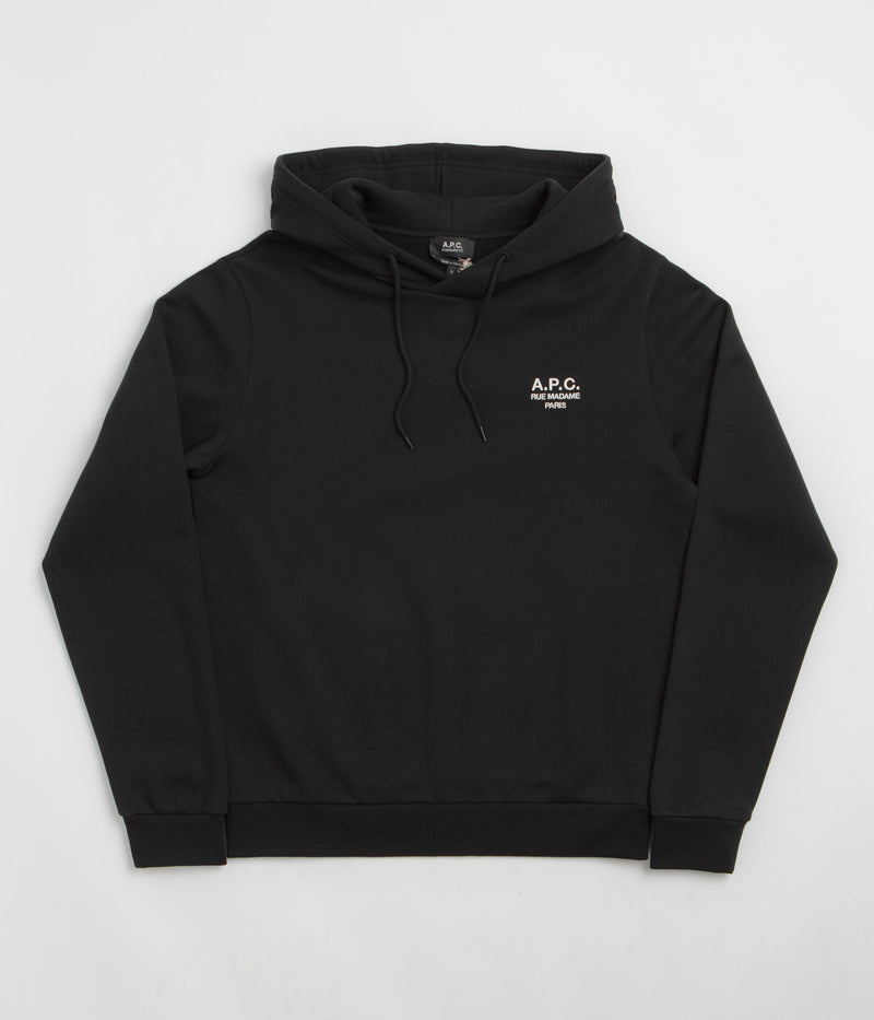 A.P.C. Rue Madame Hoodie in Black and White
