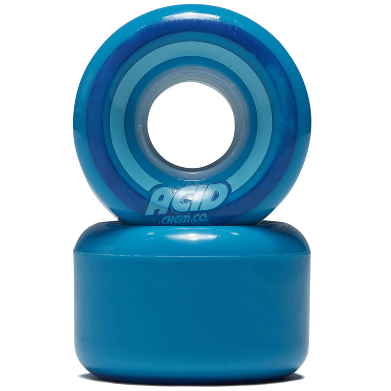 Acid Pods 86a Conical Skateboard Wheels - Blue/Blue - 53mm
