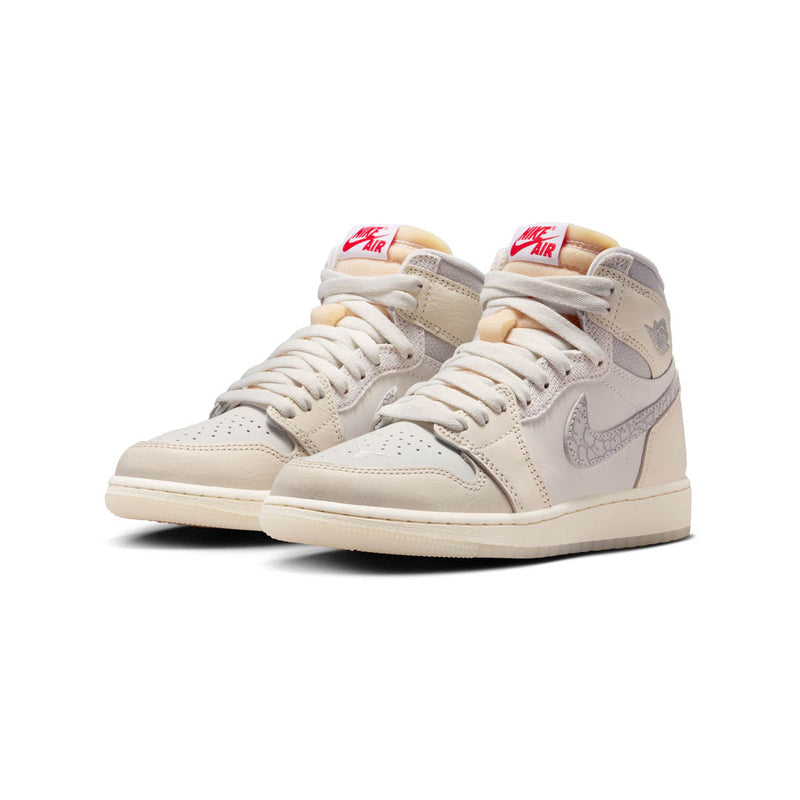 Air Jordan 1 Retro High OG 'Sail University Red' Big Kids' Shoes