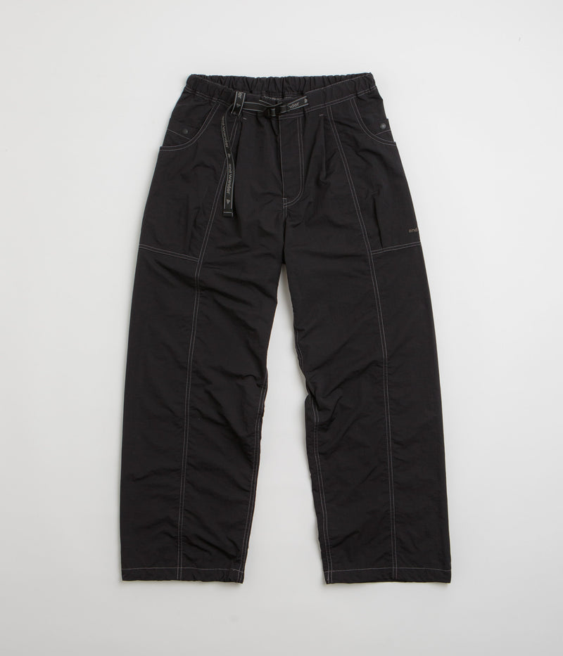and wander Crinkled Nylon Pants in Black
