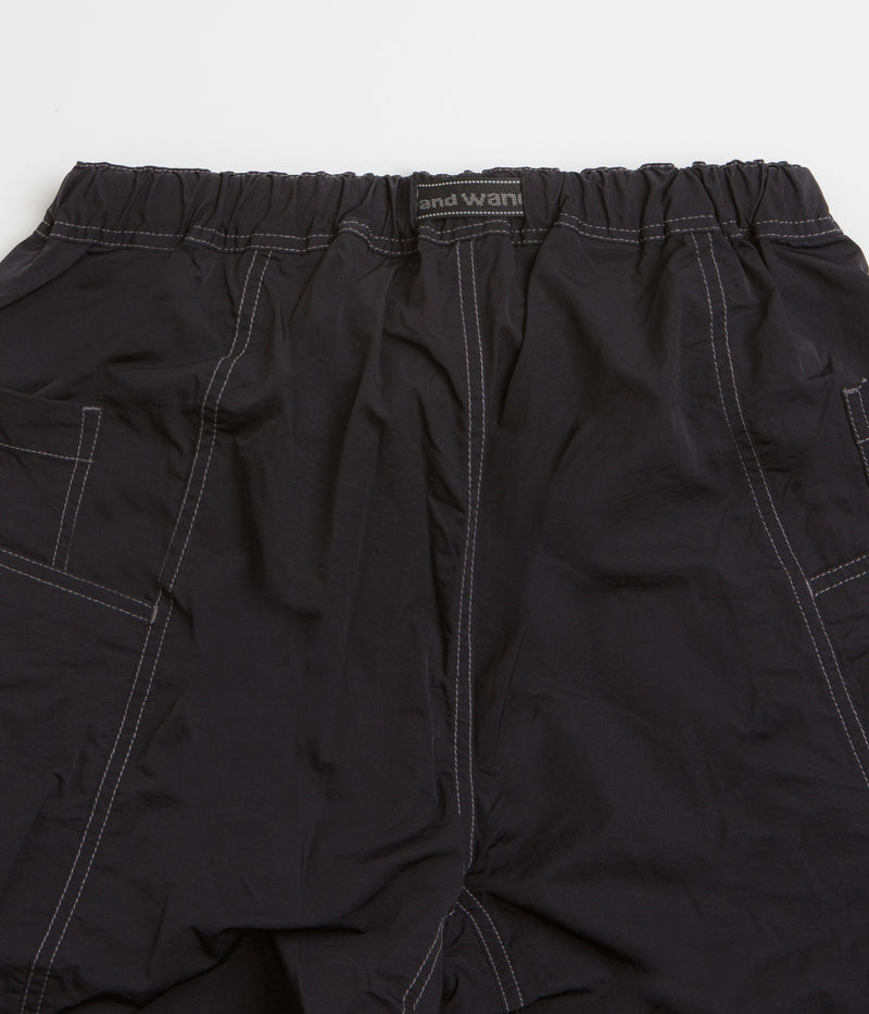 and wander Crinkled Nylon Pants in Black