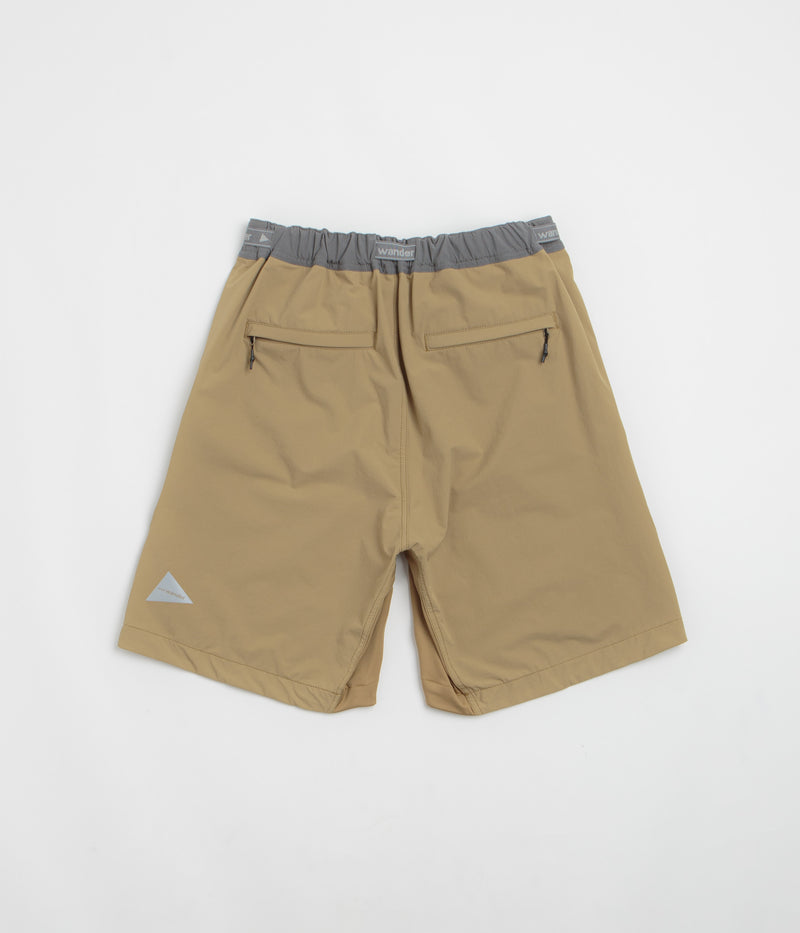 and wander Trek Shorts in Beige