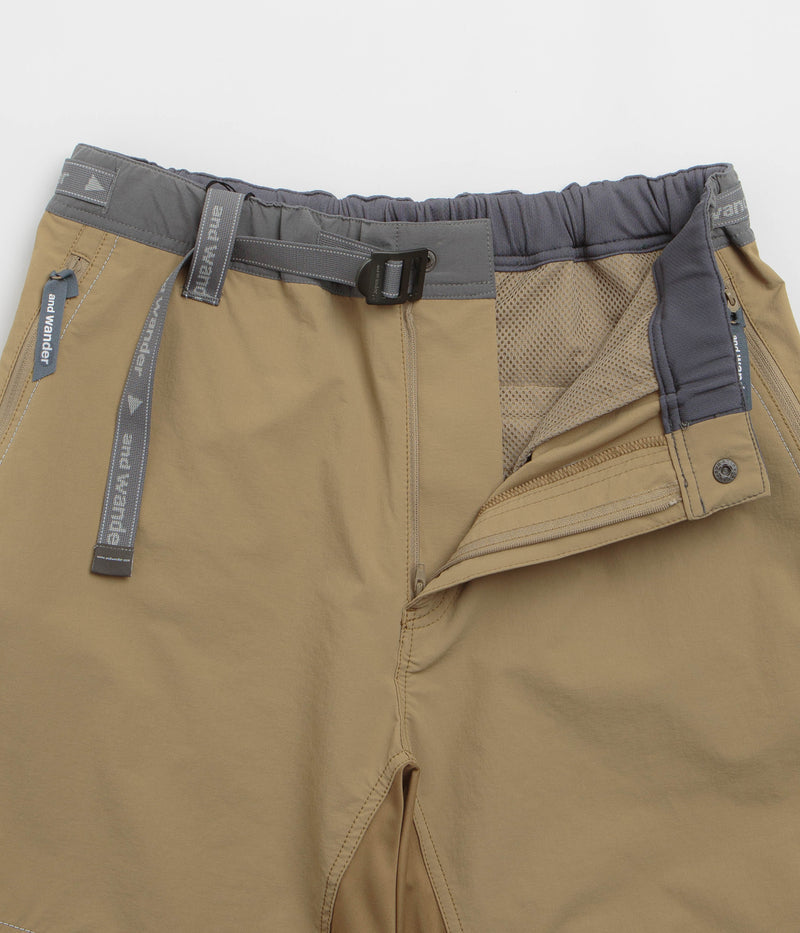 and wander Trek Shorts in Beige
