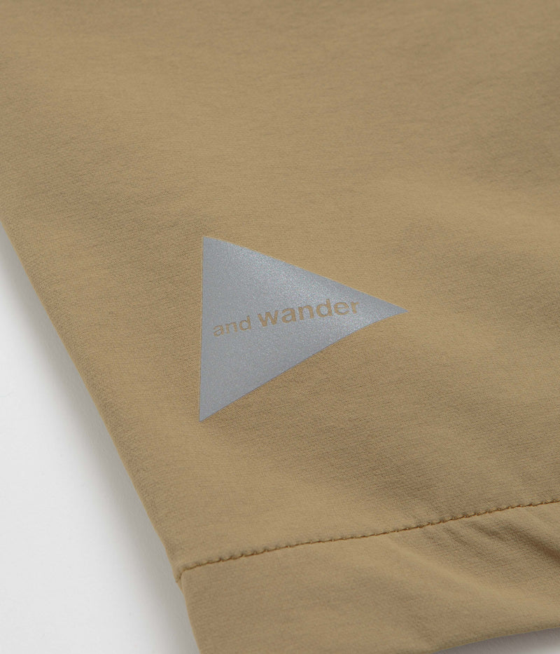 and wander Trek Shorts in Beige
