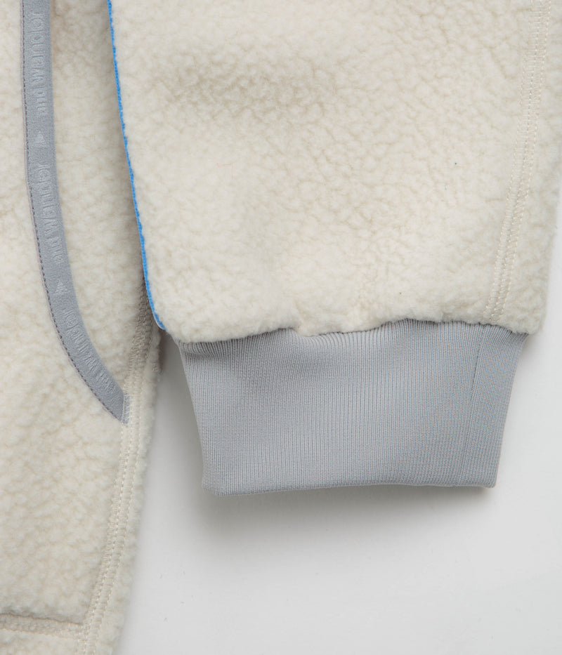 and wander x Maison Kitsune Pullover Fleece Sweatshirt in White
