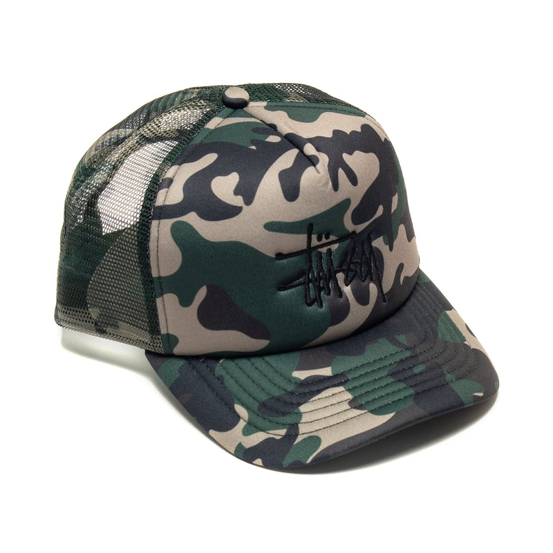 Stussy | Big Basic Trucker Hat Style # 1311088 Color : Camo