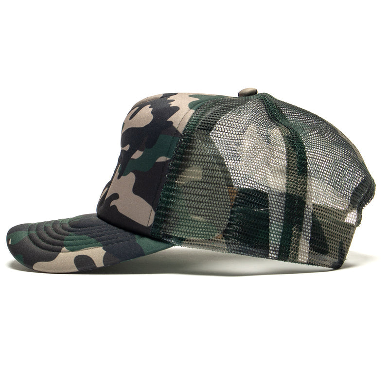 Stussy | Big Basic Trucker Hat Style # 1311088 Color : Camo