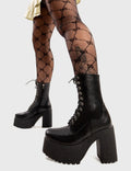 Black Pepper Platform Ankle Boots LAMODA
