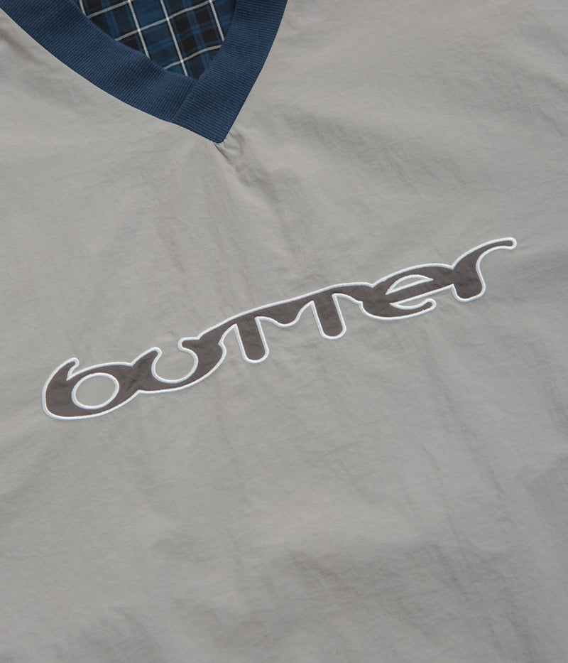 Butter Goods Reversible Dugout Pullover Jacket in Grey and Navy