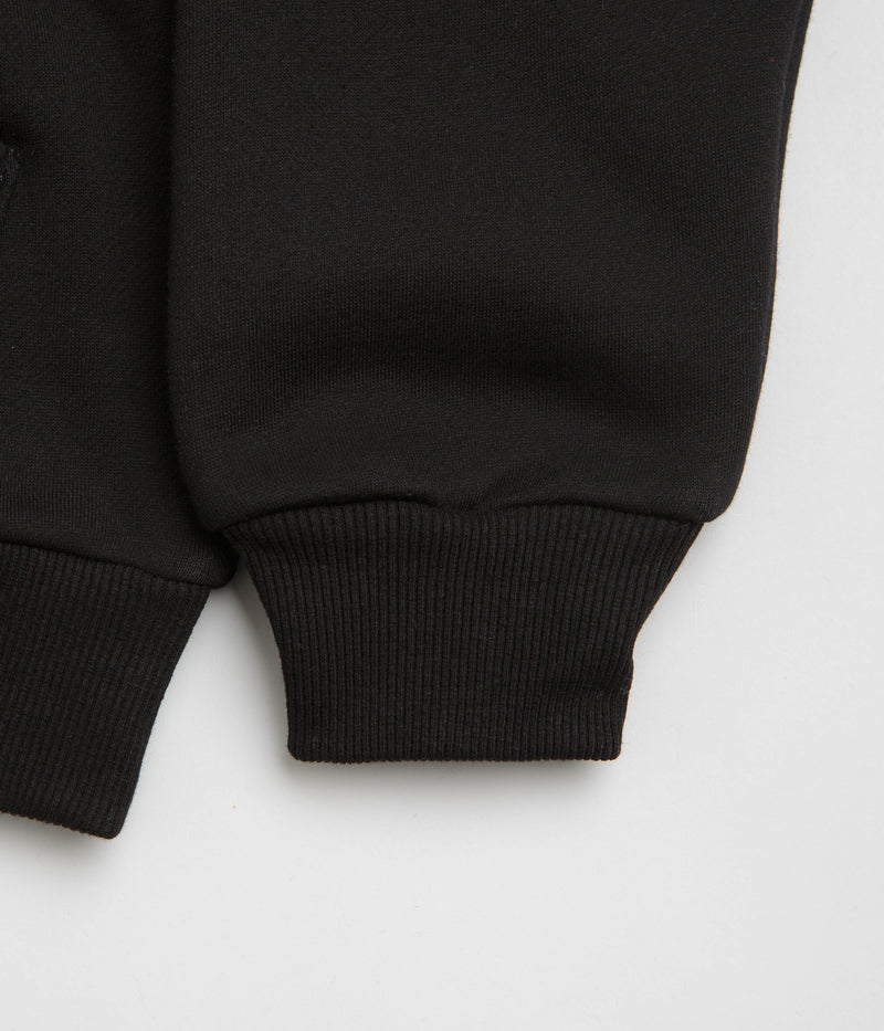 Butter Goods Ripstop Logo Applique Hoodie in Black
