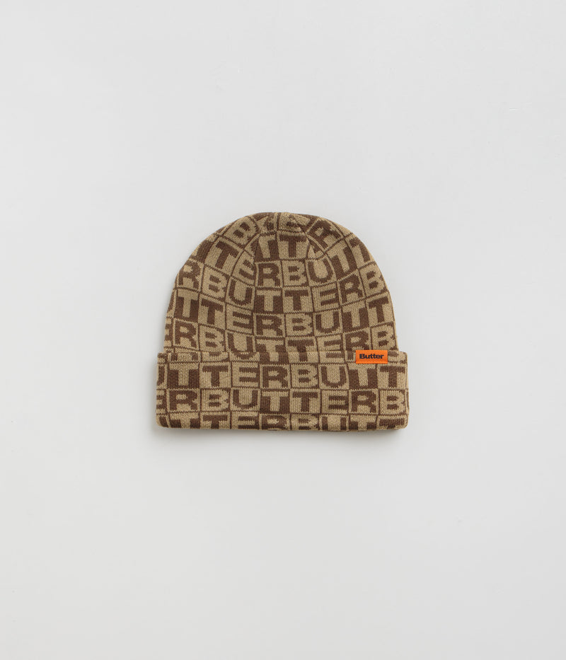Butter Goods Tiles Beanie in Brown