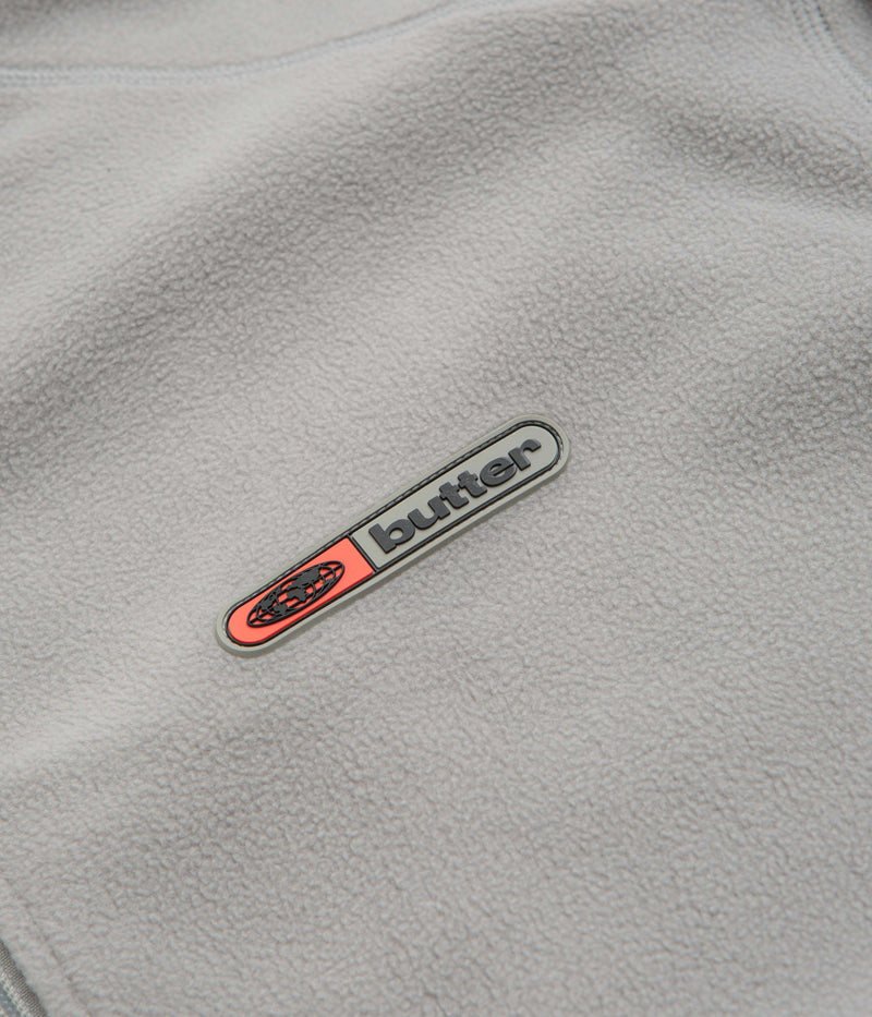 Butter Goods Trail Polar Fleece Jacket in Grey
