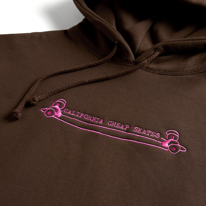 CCS Heritage Cheap Skates Hoodie - Brown/Pink