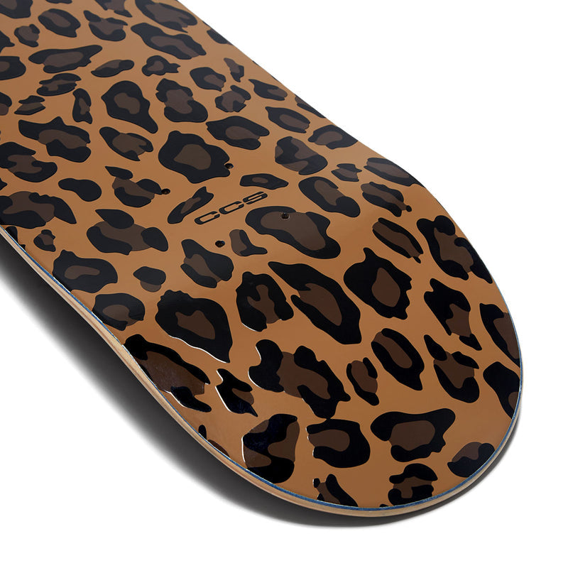 CCS Leopard Embossed Skateboard Complete - Brown