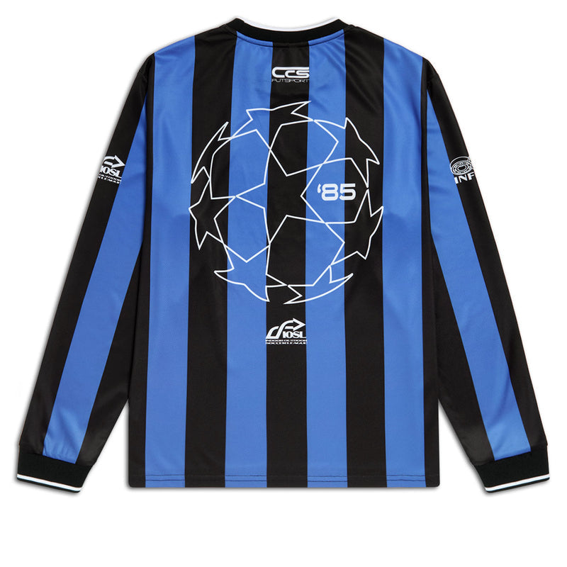 CCS Retro '85 Long Sleeve Soccer Jersey - Blue Stripe