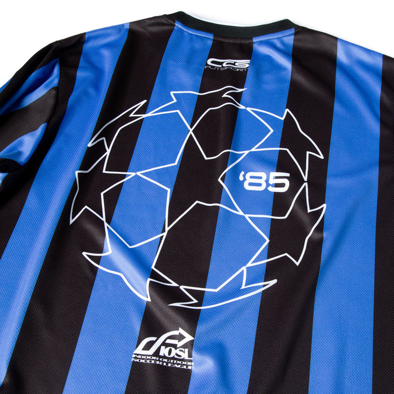 CCS Retro '85 Long Sleeve Soccer Jersey - Blue Stripe