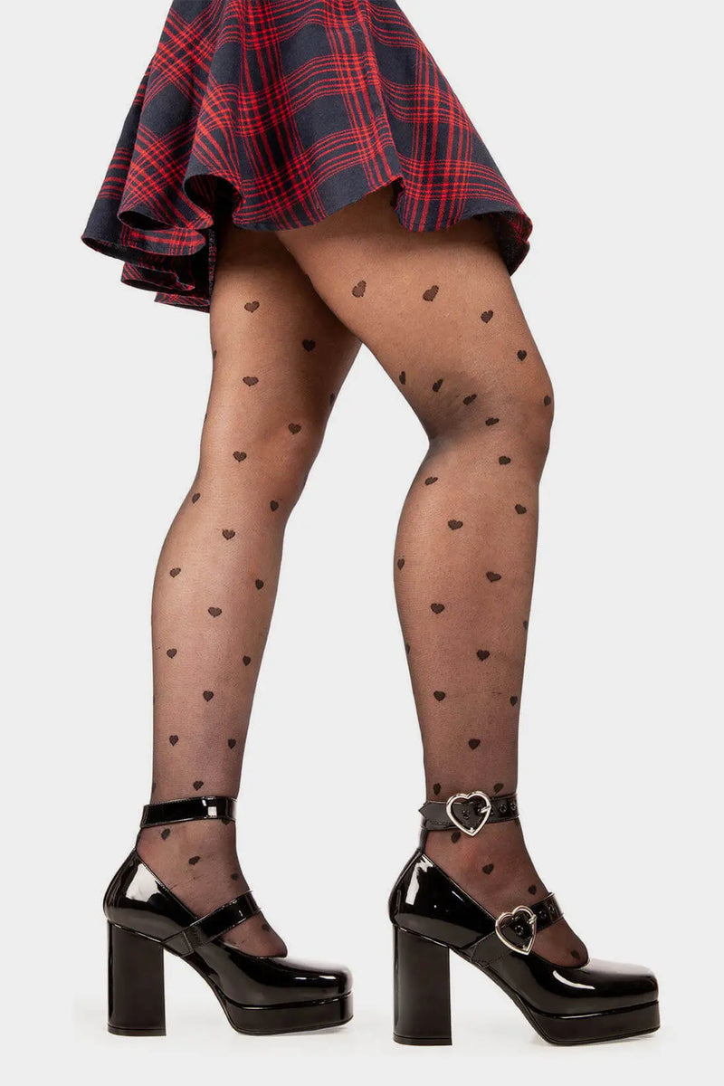 Tippy Toes
  
  Chrome Hearts Platform Heels in Black Patent faux leather. These black vegan Platform Heels feature two adjustable black straps with heart shaped buckles and silver eyelets, experiencing pure bliss with every step. Made with eco-friendly materials and 100% cruelty-free.
  
  - Platform Height
  - Heel Height
  - Two black adjustable straps with silver eyelets
  - Heart shaped buckles
  - Platform sole
  - Square Toe
  - 100% vegan 
  
  SKU: LMF 2159 - BlackPAT