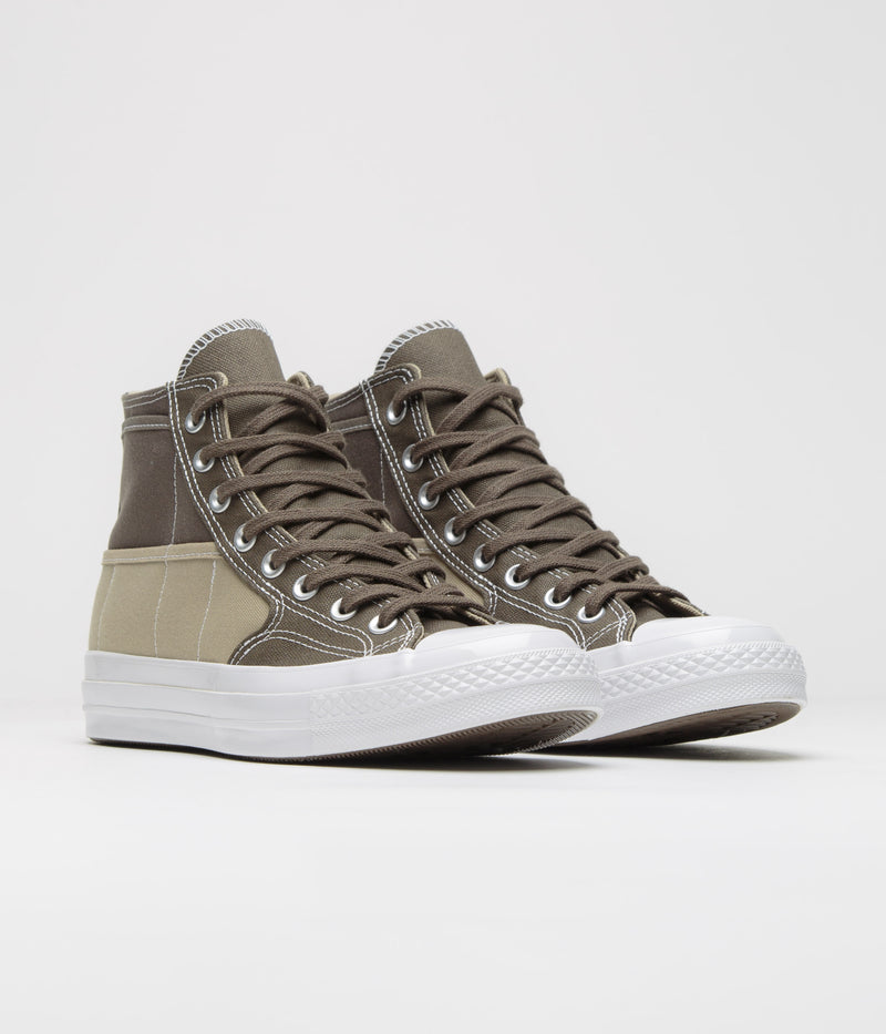 Converse Chuck 70 Hi Durable Neutrals Shoes in Truffle and Vintage Cargo