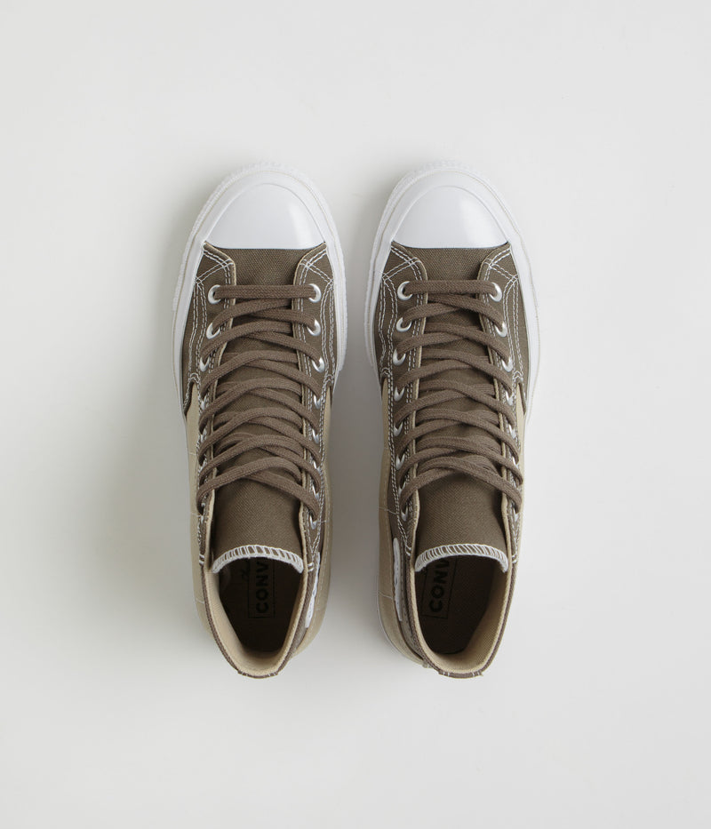 Converse Chuck 70 Hi Durable Neutrals Shoes in Truffle and Vintage Cargo