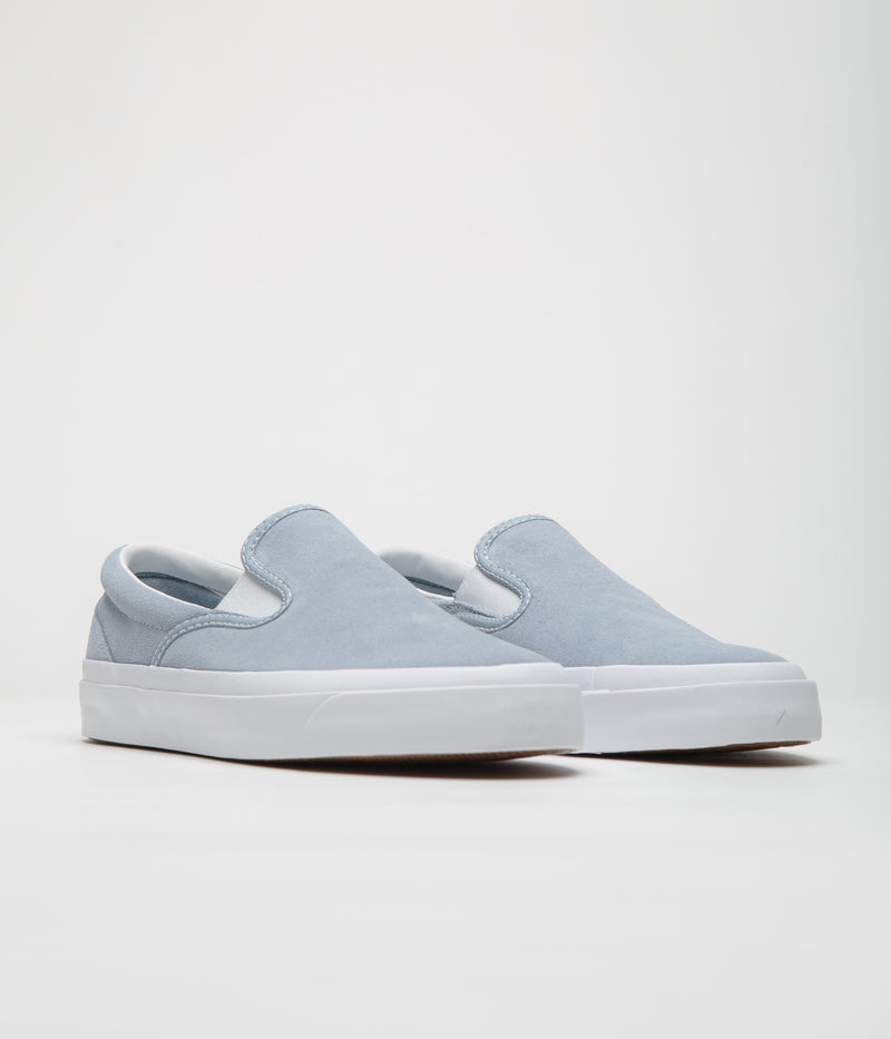 Converse One Star CC Slip Pro Shoes in Wet Stone and White / White