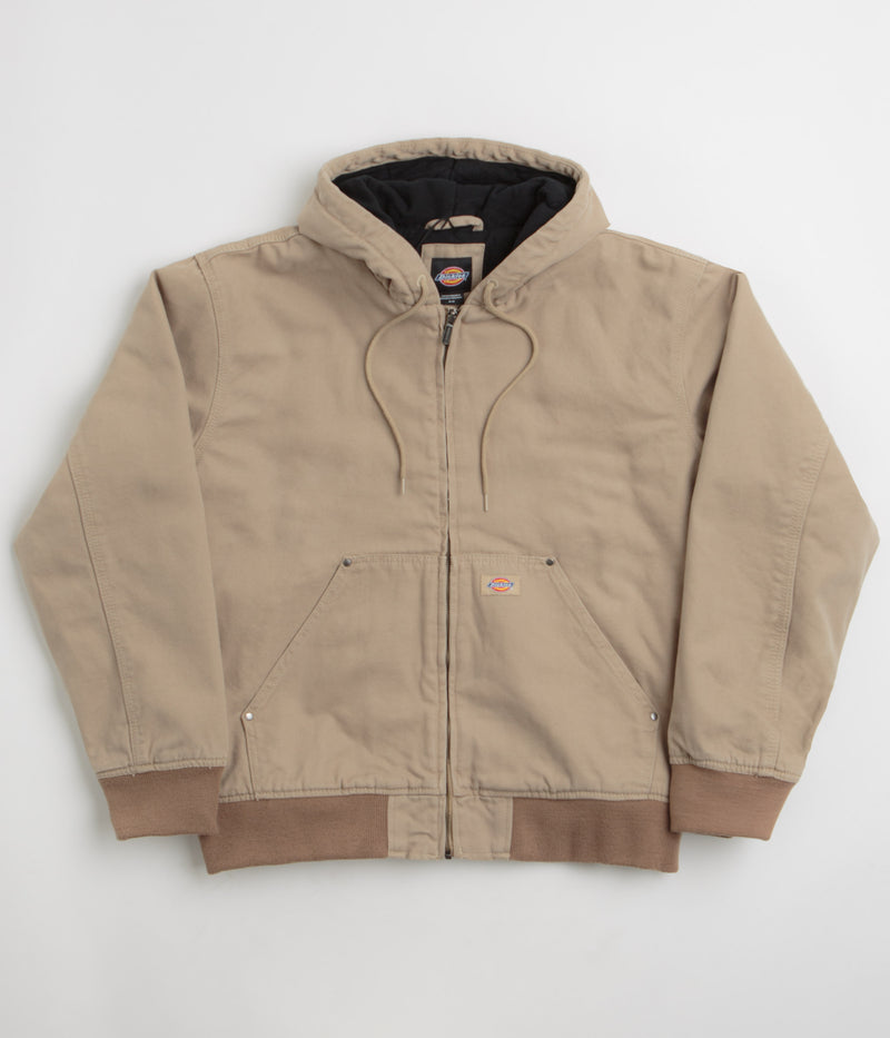 Dickies Hilham Hooded Canvas Jacket in Desert Sand
