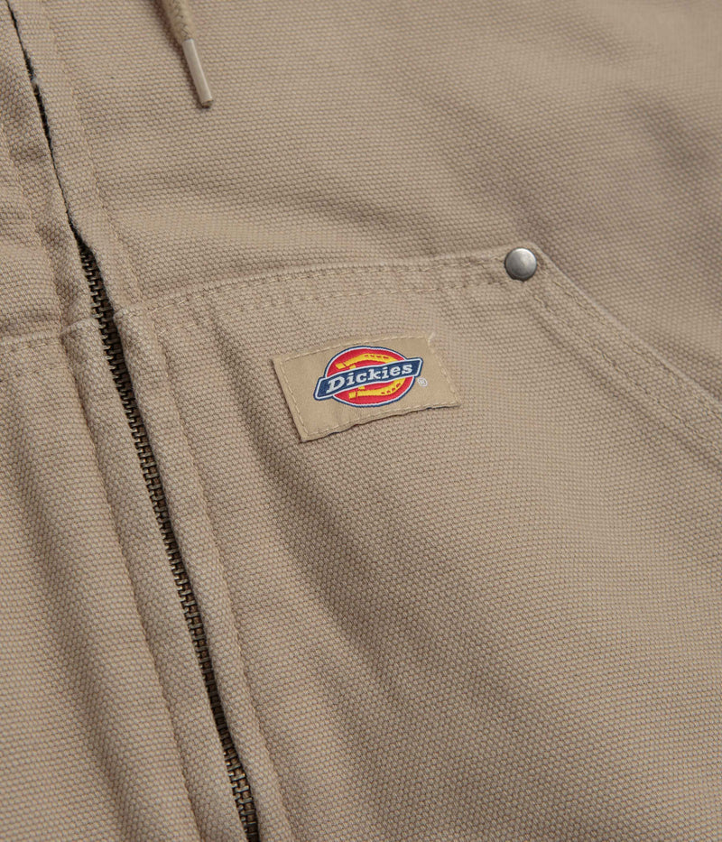 Dickies Hilham Hooded Canvas Jacket in Desert Sand