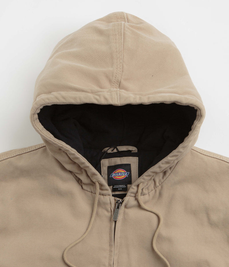 Dickies Hilham Hooded Canvas Jacket in Desert Sand