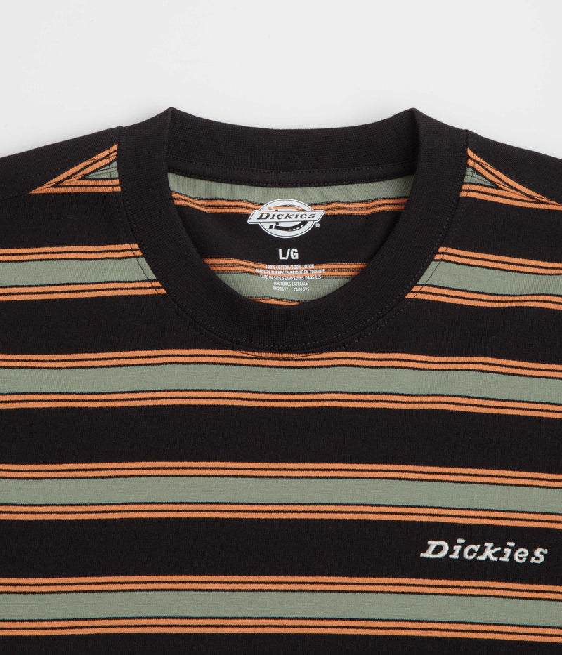 Dickies York Stripe T-Shirt in Black