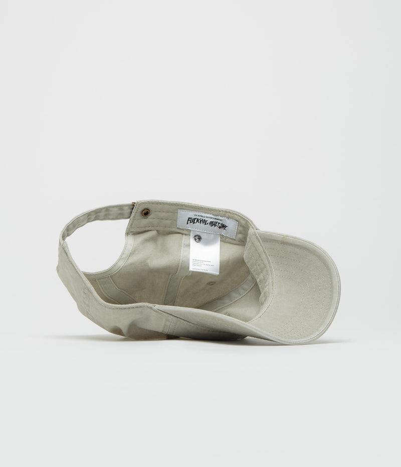 Fucking Awesome Tonal Little Stamp Logo Cap in Stone
