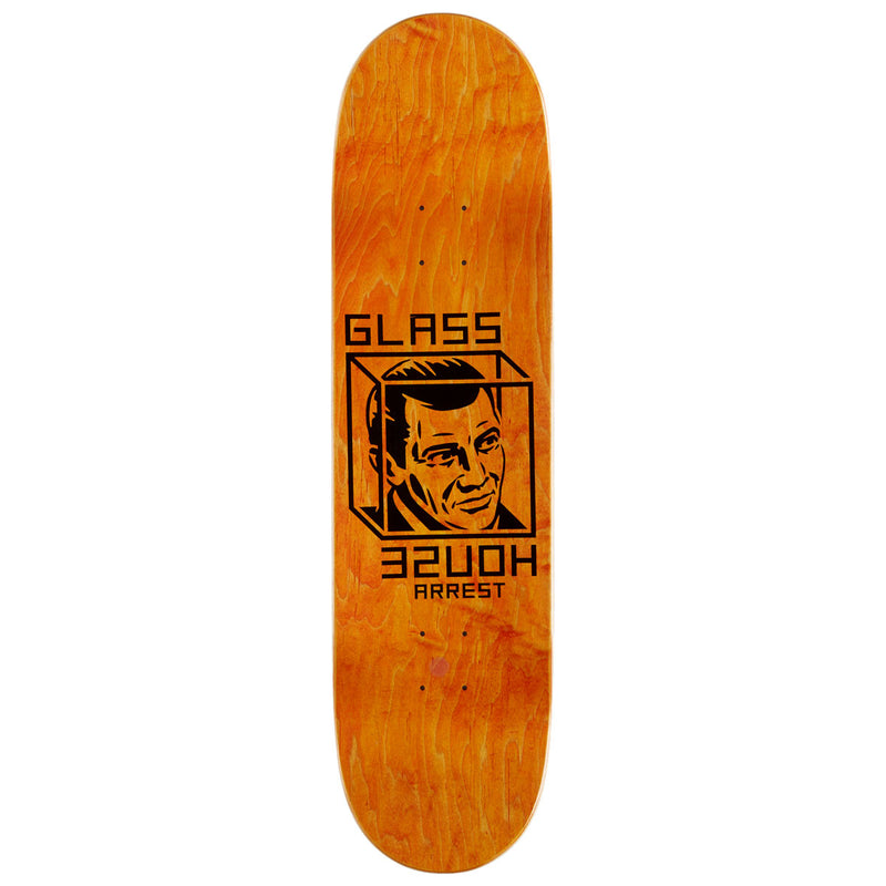 Glass House House Arrest Skateboard Deck - Metallic Silver - 8.50"