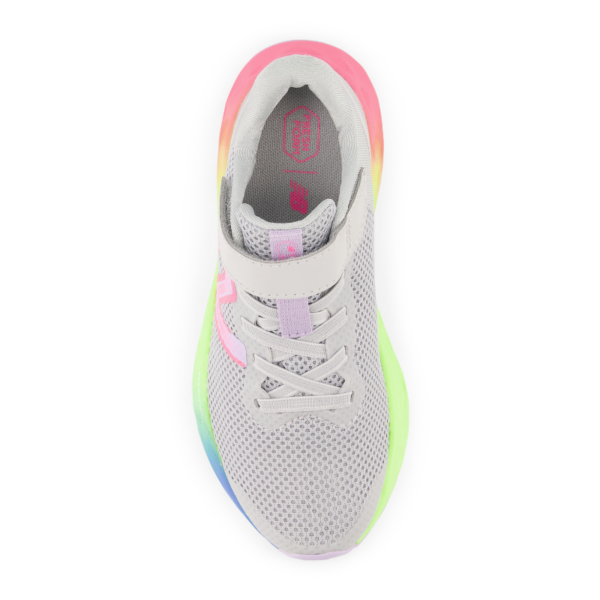 Kids' New Balance Fresh Foam Arishi v4 - Toddler/Little Kid - Light Aluminum/Cyber Lilac/Neon Pink