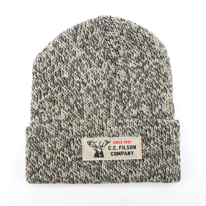 Filson Lined Ragg Wool Beanie  Charcoal Heather
