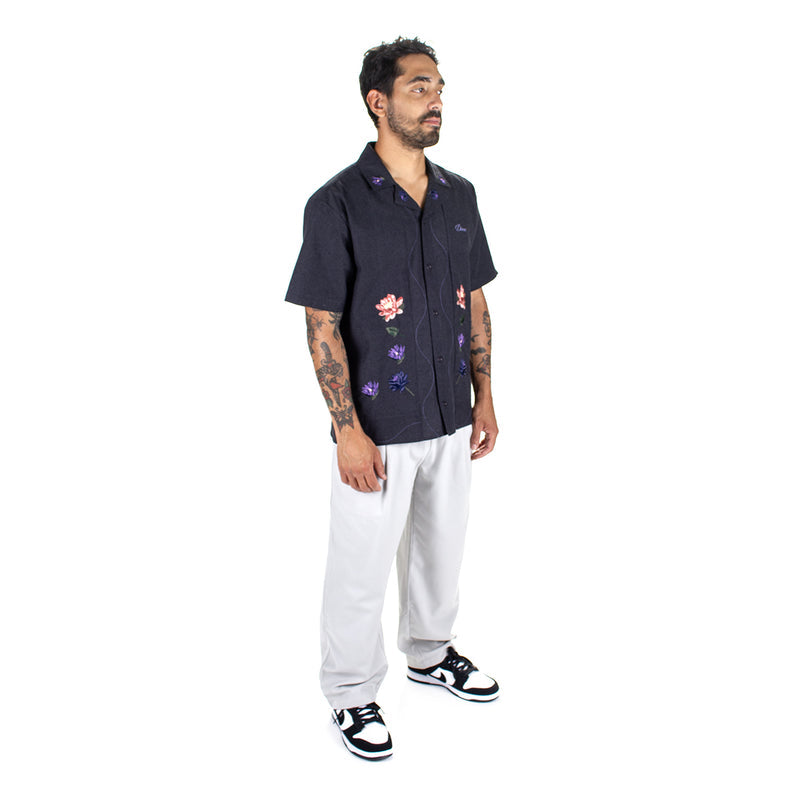 Dime | Lotus Button-Up S/S Shirt Color : Vintage Black