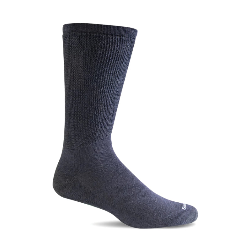 Men's Sockwell Extra Easy Relaxed Fit Crew Socks – Black