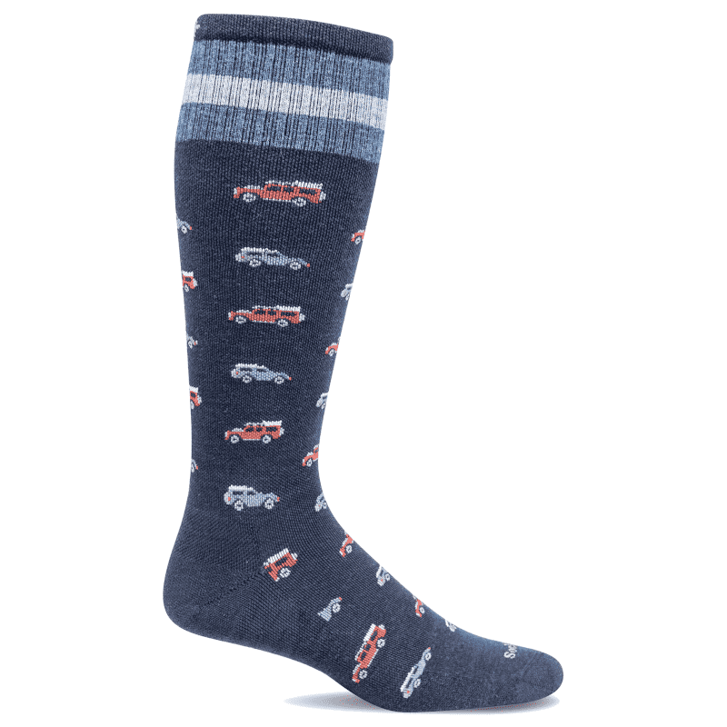 Men's Sockwell Road Trip Moderate Graduated Compression Socks – Navy