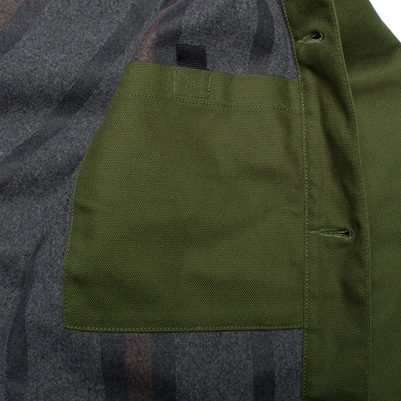Carhartt WIP | Michigan Chore Coat - Dearborn Canvas
Style # I015261-2EO
Color : Tarragon / Black