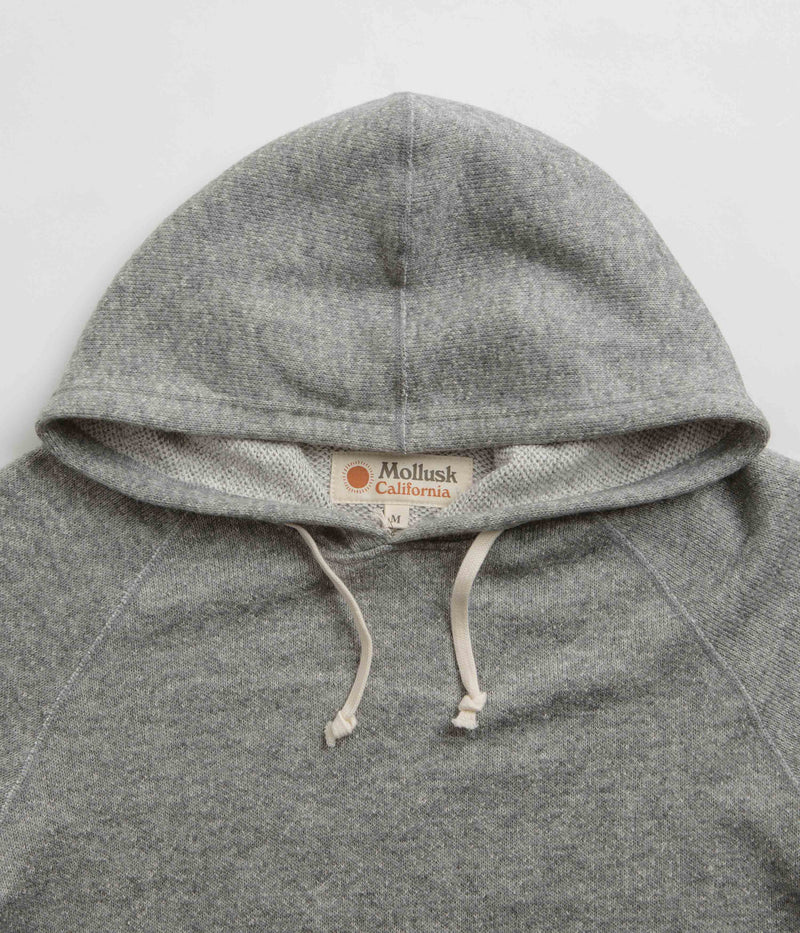 Mollusk Heathered Hoodie in Grey