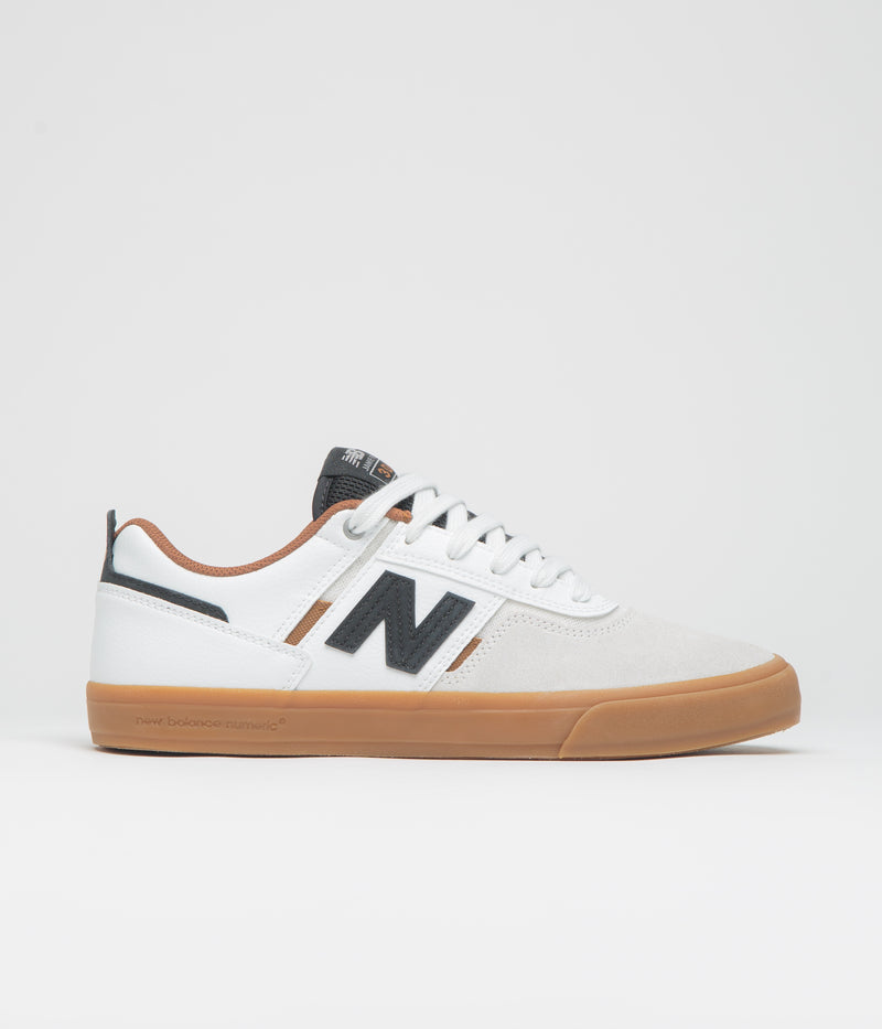 New Balance Numeric 306 Jamie Foy Shoes in Sea Salt and Gum / Black