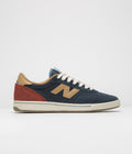 New Balance Numeric 440 V2 Shoes in Navy and Tan