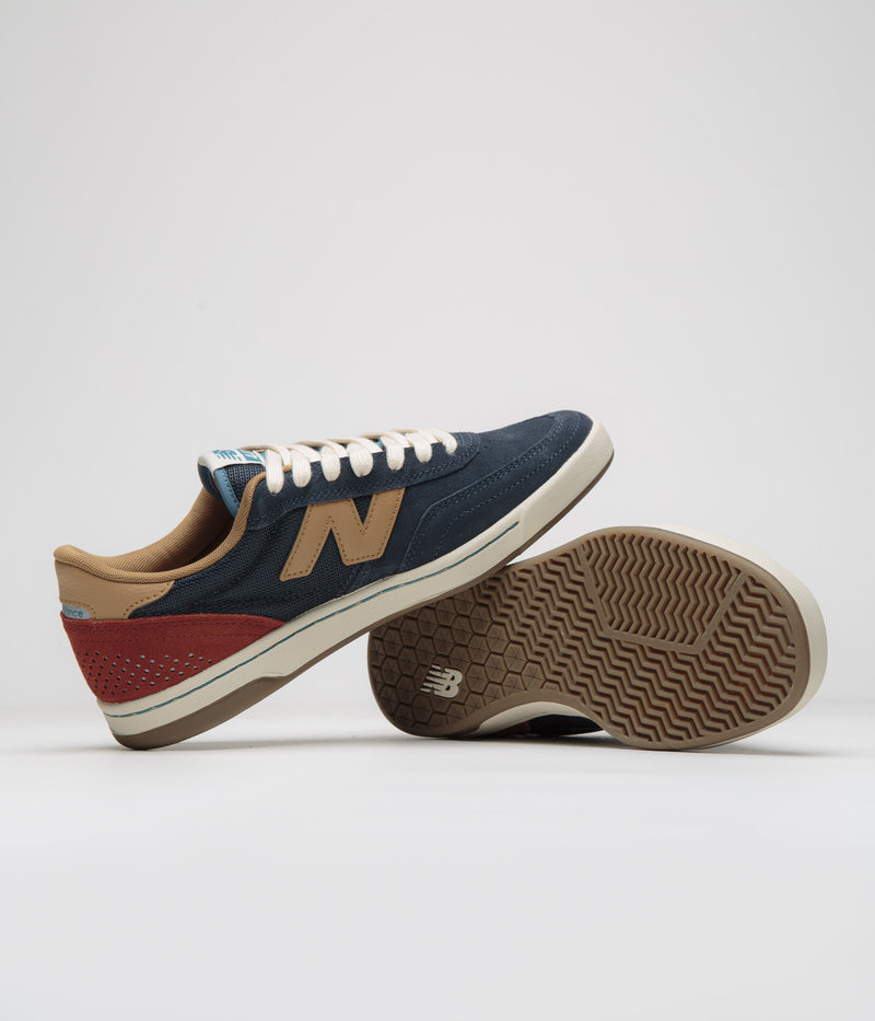 New Balance Numeric 440 V2 Shoes in Navy and Tan