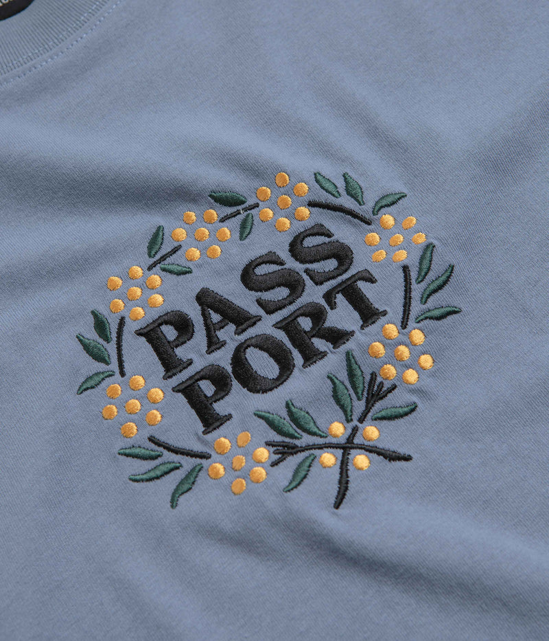 Pass Port Wattle T-Shirt in Stonewash Blue