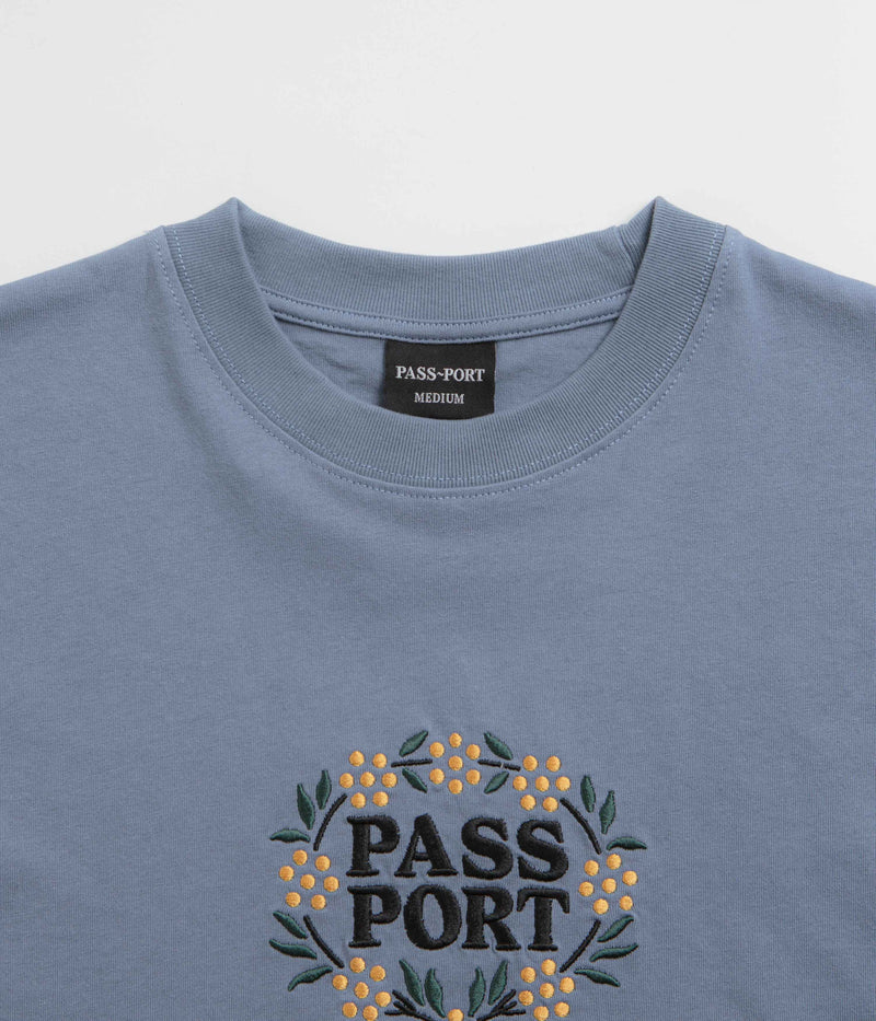 Pass Port Wattle T-Shirt in Stonewash Blue