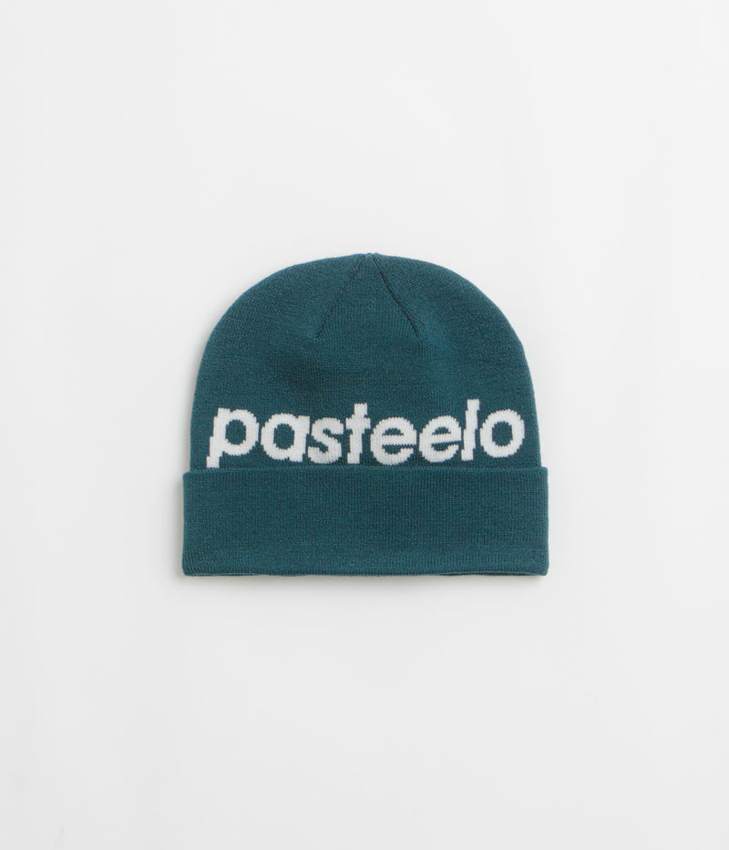 Pasteelo Script Beanie in Dark Teal