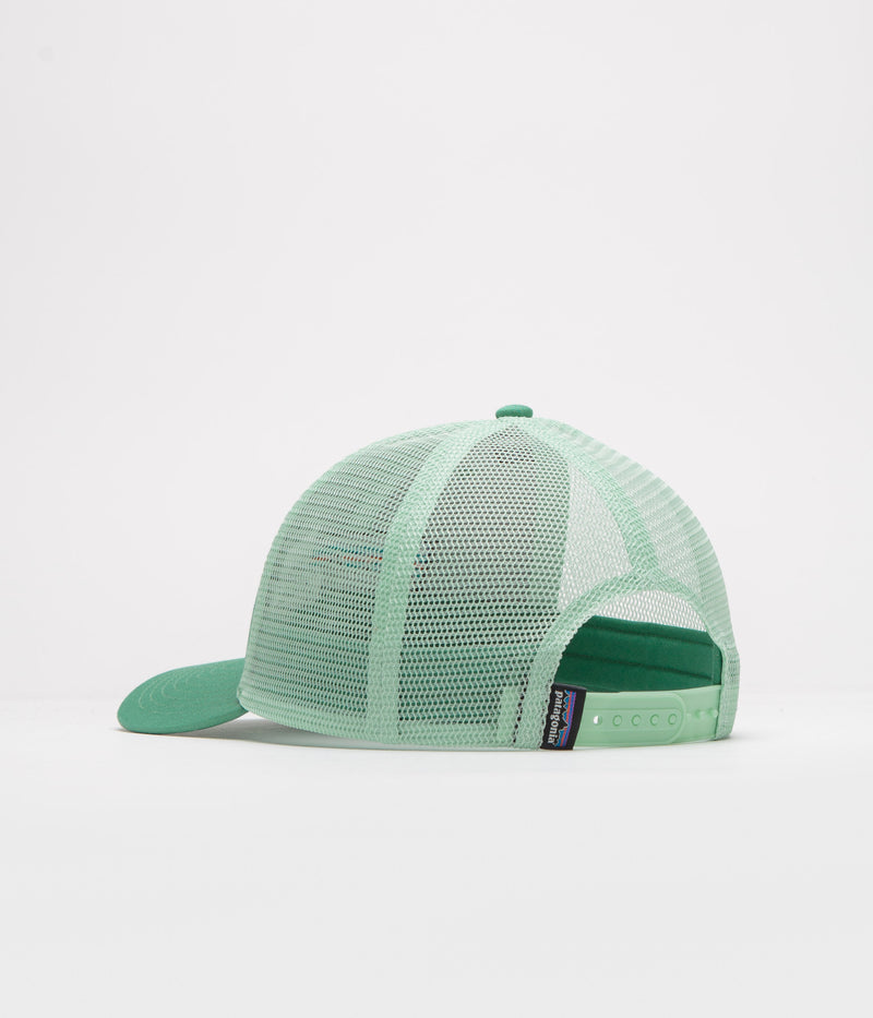 Patagonia P-6 Logo LoPro Trucker Cap in Heartleaf Green