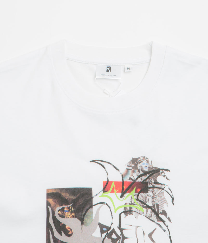Poetic Collective Eagle Collage T-Shirt in White