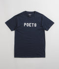 Poets OG Flocked T-Shirt in Navy