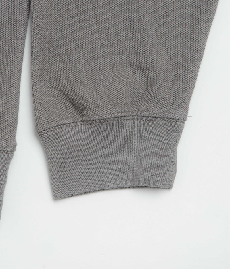 Polar Pique Half Zip Shirt in Grey