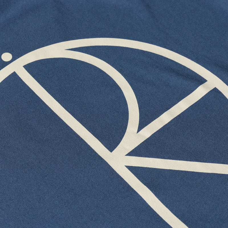 Polar Stroke Logo Contrast T-Shirt - Grey Blue